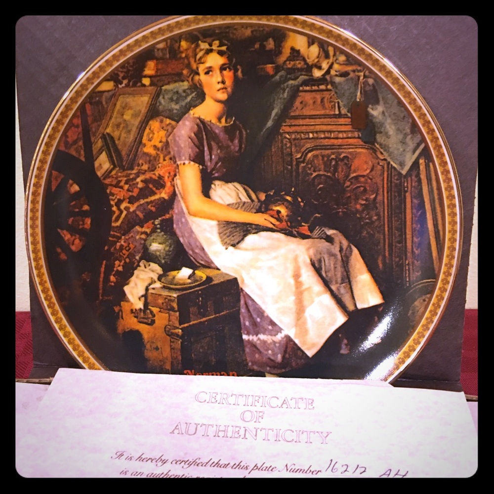 🎁 Vintage Norman Rockwell Plate